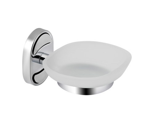 Мильниця з тримачем Lidz Oreo 0201 настінна (матове скло) LDORE0201CRM22083 Chrome
