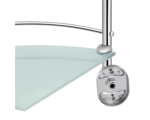 Полиця кутова Lidz Oreo 1003 скляна 3 ярусна LDORE1003CRM22182 Chrome