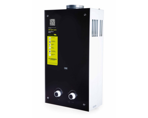 Колонка газова димохідна Thermo Alliance JSD20-10GD 10 л панель скляна Black