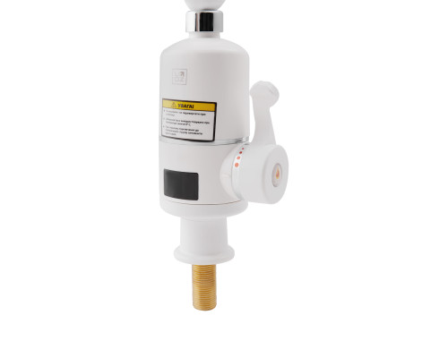 Проточний кран-водонагрівач кухонний для кухні Lidz Warm 057 LDWAR057WCR24983 White / Chrome