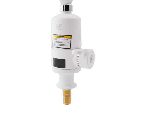 Проточний кран-водонагрівач кухонний для кухні Lidz Warm 057 LDWAR057WCR24983 White / Chrome