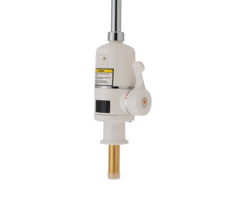 Проточний кран-водонагрівач кухонний для кухні Lidz Warm 056 LDWAR056WCR24984 White / Chrome