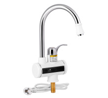 Проточний кран-водонагрівач кухонний для кухні Lidz Warm 058 LDWAR058WCR24985 White / Chrome