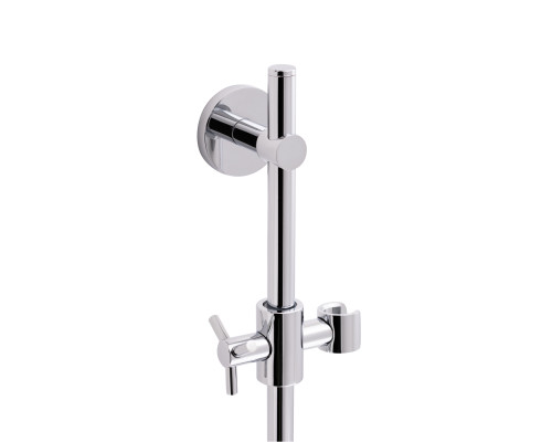 Стійка універсальна Qtap Sprha 700 мм округла з полицею QT003 Chrome