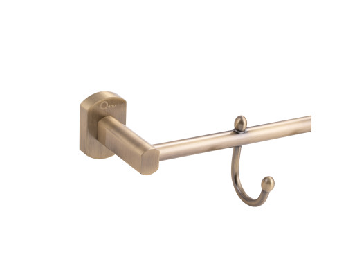 Тримач для рушника Qtap Liberty 4 гачка 450 мм QTLIBANT11544 Antic Bronze