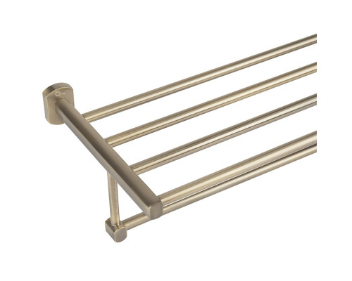 Полиця універсальна Qtap Liberty 600 мм з тримачем QTLIBANT1122 Antic Bronze