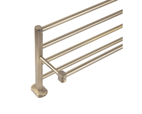 Полиця універсальна Qtap Liberty 600 мм з тримачем QTLIBANT1122 Antic Bronze