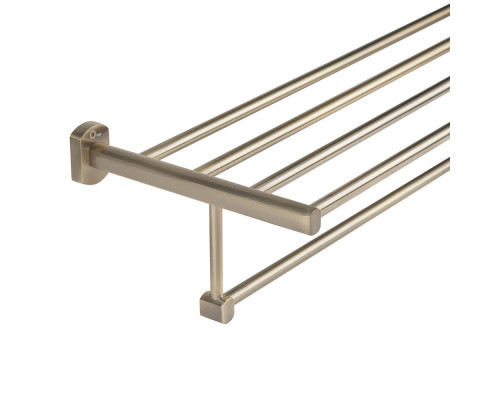Полиця універсальна Qtap Liberty 600 мм з тримачем QTLIBANT1122 Antic Bronze
