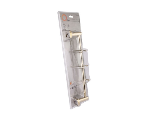 Тримач для рушника Qtap Liberty 3 гачка 365 мм QTLIBORO11543 Gold