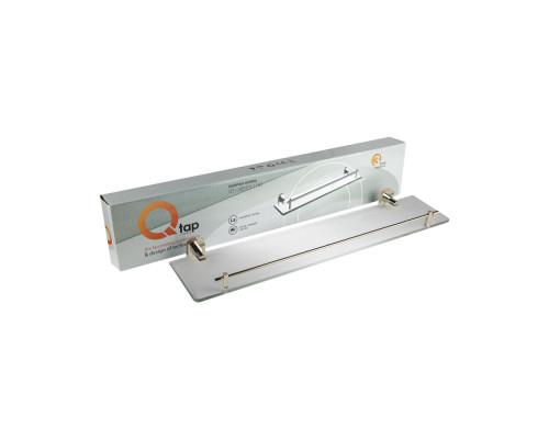 Полиця універсальна Qtap Liberty скляна 600 мм QTLIBORO1153 Gold