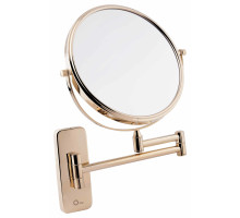 Косметичне дзеркало Qtap Liberty настінне D 200 мм QTLIBORO1147 Gold