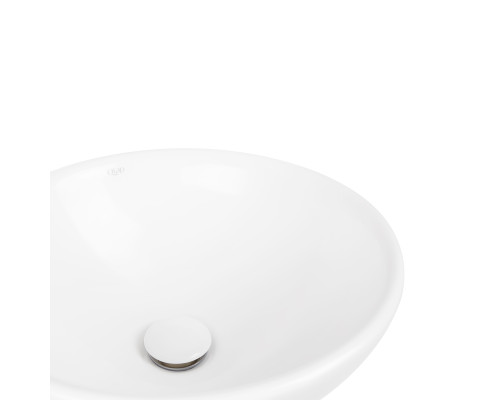Раковина-чаша Qtap Owl 400х400х155 White з донним клапаном QT1911K53W