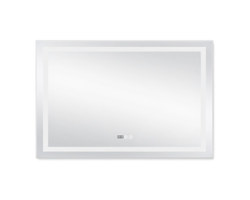 Дзеркало Qtap Mideya (DC-F613) 1200х800 з LED-підсвічуванням Touch, з антизапотіванням, з годинником, димером, рег. яскравості QT2078F613W