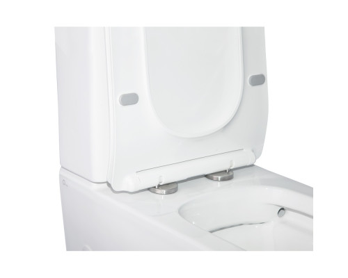 Унітаз-компакт Qtap Crow безобідковий з сідінням Soft-close QT05222170W