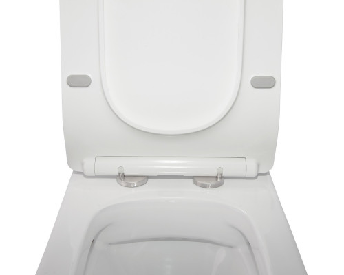 Унітаз-компакт Qtap Crow безобідковий з сідінням Soft-close QT05222170W