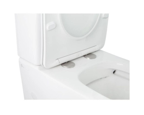 Унітаз-компакт Qtap Stork/Swan безобідковий з сідінням Soft-close QT15222179W