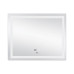 Дзеркало Qtap Mideya (DC-F614) 1000х800 з LED-підсвічуванням Touch, з антизапотіванням, з годинником, димером, рег. яскравості QT2078F614W