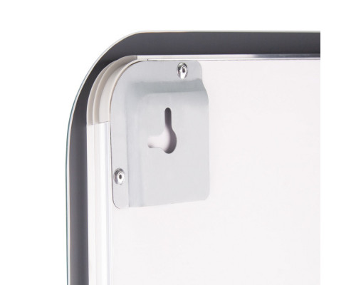Дзеркало Qtap Mideya (DC-F911) 500х800 з LED-підсвічуванням Touch, з антизапотіванням, з годинником, димером, рег. яскравості QT2078F911W