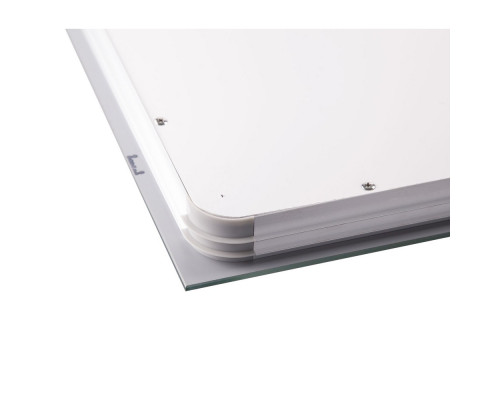 Дзеркало Qtap Mideya (DC-F936) 500х800 з LED-підсвічуванням Touch, з антизапотіванням, з годинником, димером, рег. яскравості QT2078F936W