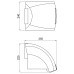 Сушарка для рук Lidz Tarnow 0192 настінна 1800 Вт LDTAR0192WHI32511 White