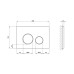 Панель змиву для унітаза Qtap Nest QT0111M11V1146MB