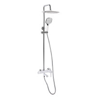 Душова система універсальна Qtap Grand на три споживача (з виливом) QTGRAWCR1004 Chrome/White Душова система універсальна Qtap Grand на три споживача (з виливом) QTGRAWCR1004 Chrome/White
