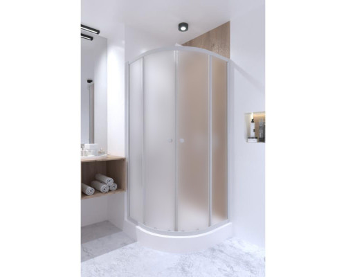 Душова кабіна Qtap Presto WHI1099AP5 90х90 см, скло Pear 5 мм без піддона