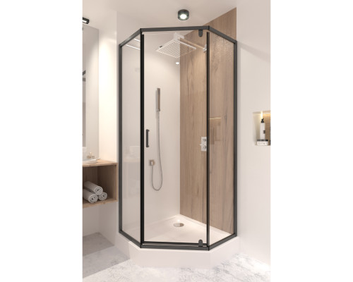 Душова кабіна Qtap Scorpio BLA10995-AC6 90х90 см, скло Clear 6 мм, CalcLess, без піддона
