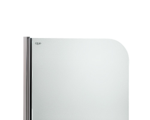 Штора на ванну Qtap Standard CRM407513APL скло Pear 6 мм, 75х130 см, ліва
