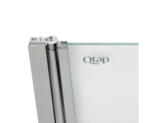 Штора на ванну Qtap Standard CRM407513APL скло Pear 6 мм, 75х130 см, ліва