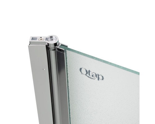 Штора на ванну Qtap Standard CRM407513APL скло Pear 6 мм, 75х130 см, ліва