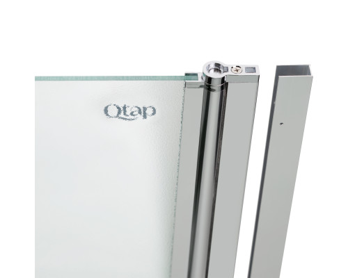 Штора на ванну Qtap Standard CRM407513APR скло Pear 6 мм, 75х130 см, права
