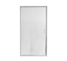 Душові двері в нішу Qtap Taurus CRM201-11.C6 97-108x185 см, скло Clear 6 мм, покриття CalcLess