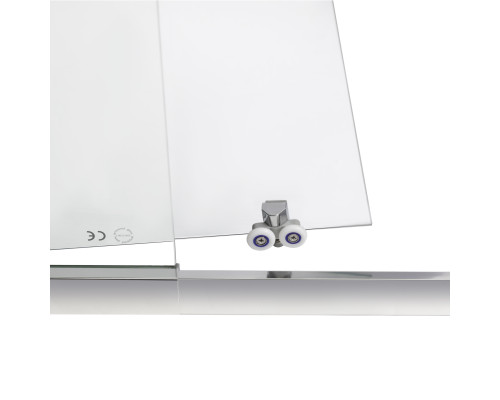 Душові двері в нішу Qtap Taurus CRM201-11.C6 97-108x185 см, скло Clear 6 мм, покриття CalcLess