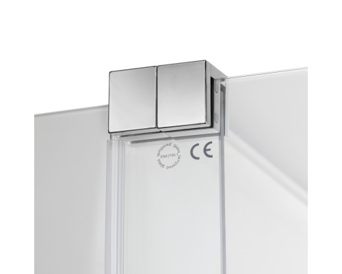 Душова перегородка Qtap Walk-In Glide CRM2012.C8 120х190 см, скло Clear 8 мм, покриття CalcLess