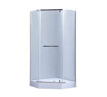 Душова кабіна Lidz Dozorca SC90x90.CRM.LOW.TR, скло прозоре 6 мм