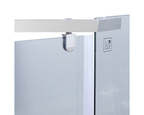 Душова кабіна Lidz Dozorca SC90x90.CRM.LOW.TR, скло прозоре 6 мм