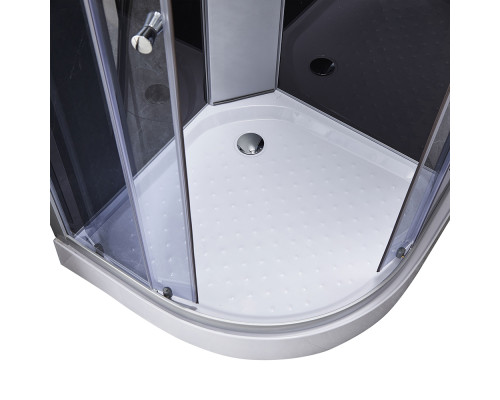 Душовий бокс Lidz Tani SB90x90.SAT.LOW.GR, скло тоноване 4 мм