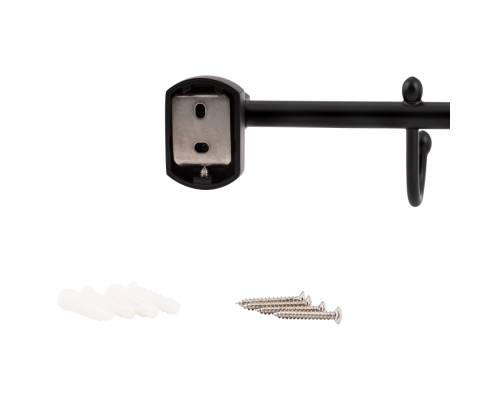 Тримач для рушника Qtap Liberty 4 гачка 450 мм QTLIBBLM1154-4 Black