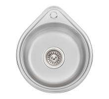 Кухонна мийка Lidz 4539 0,8 мм Satin (LIDZ4539SAT8)