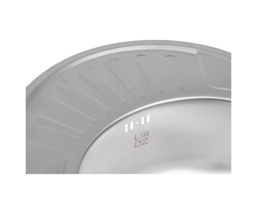 Кухонна мийка Lidz 5745 0,8 мм Satin (LIDZ5745SAT08)