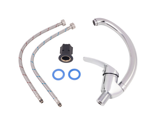 Змішувач для кухні Lidz Mars 008F (k40) LDMAR008FCRM34858 Chrome