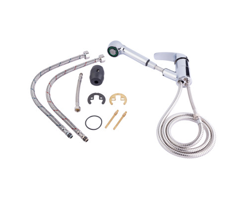 Змішувач для кухні Lidz Mars 011 з висувним виливом (k40) LDMAR011CRM34859 Chrome