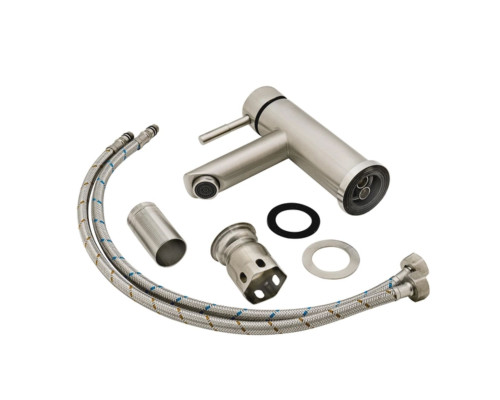 Змішувач для раковини Lidz Aria 001F (k35) LDARI001FNKS34937 Nickel