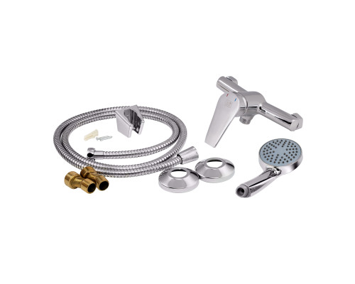 Змішувач для душу Lidz Gloria 010 (з душовим гарнітуром) (k35) LDGLO010CRM35101 Chrome