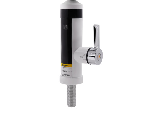 Проточний кран-водонагрівач кухонний для кухні Lidz Warm 061 LDWAR061WCR35431 White / Chrome