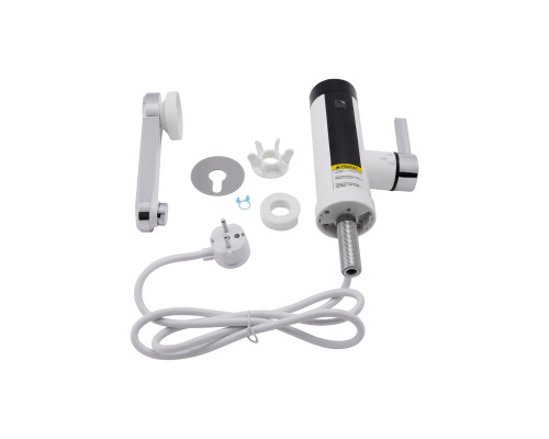 Проточний кран-водонагрівач кухонний для кухні Lidz Warm 061 LDWAR061WCR35431 White / Chrome