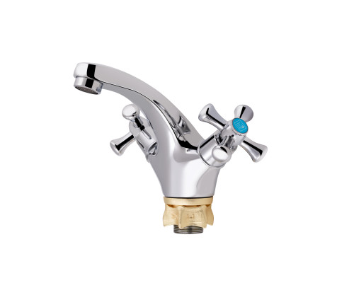 Змішувач для раковини Lidz Lamb 161F двохвентильний LDLAM161FCRM35446 Chrome