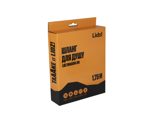 Шланг Lidz Niagara 09 1,75 м LDNIA09CRM35459 Chrome