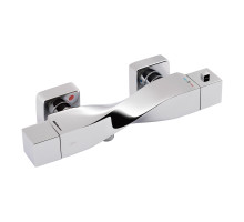 Змішувач для душу Qtap Zkrouceny термостатичний QTZKR40T105C Chrome